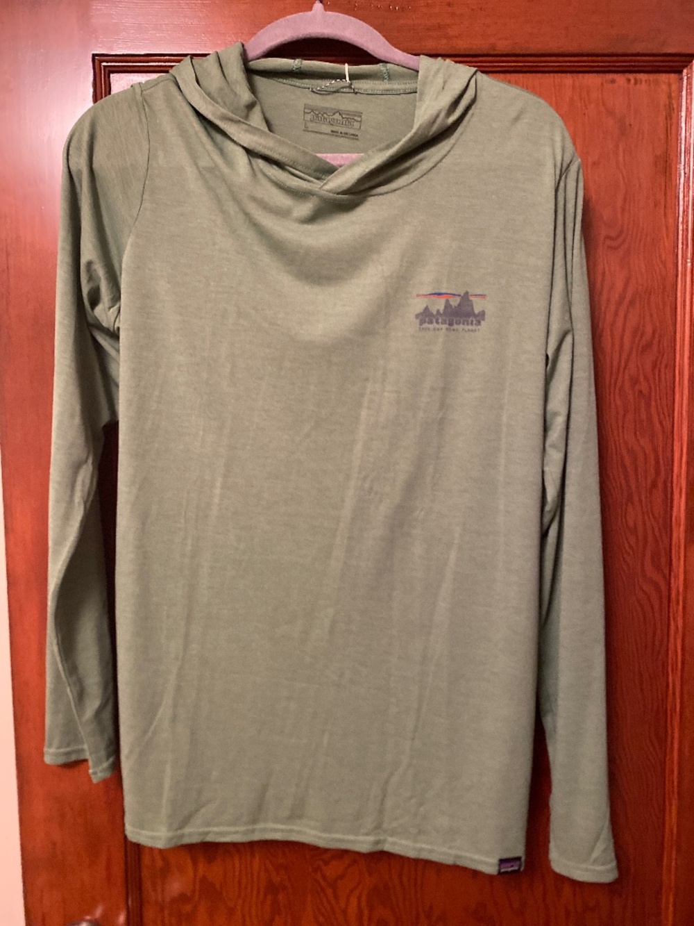 Patagonia long sleeve with hood